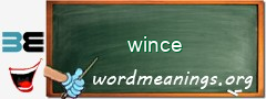 WordMeaning blackboard for wince